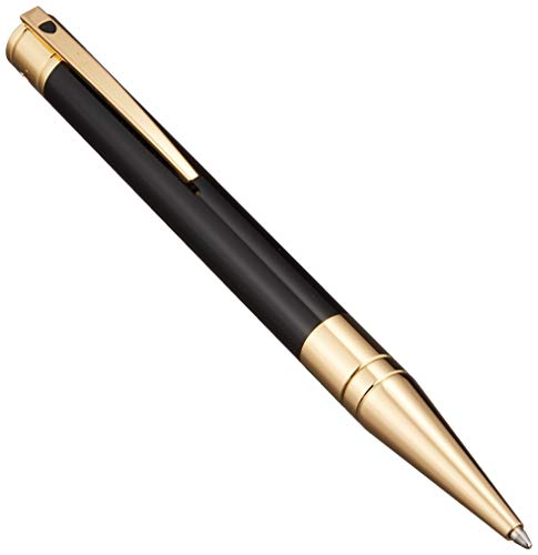 S.T Dupont D-265202 - Bolígrafo de punta redonda (acabado en oro amarillo), color negro