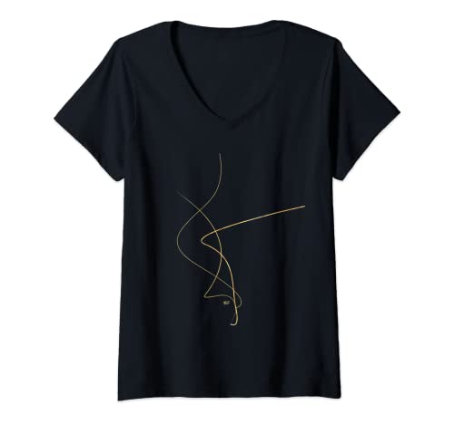 Mujer Kintsugi Arte Japonés Camiseta Cuello V