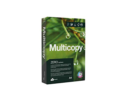 MultiCopy MULTICOPYZERO, Papel con cero emisiones CO2, A4, 80 g/m2, paquete 500 hojas (400145364)
