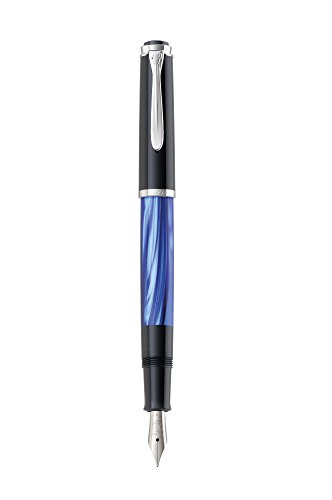 Pelikan M205 Pluma estilográfica Classic 205 Blue-marbled plumín EF