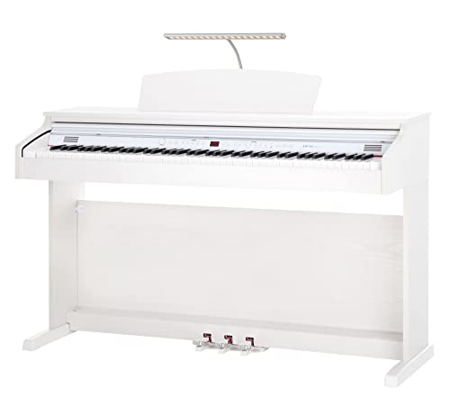 Classic Cantabile DP-50 WM Piano eléctrico blanco mate, set con auriculares