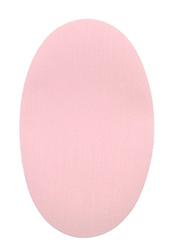 6 rodilleras color Rosa claro termoadhesivas de plancha. Coderas para proteger tu ropa y reparación de pantalones, chaquetas, jerseys, camisas. 16 x 10 cm. RP24