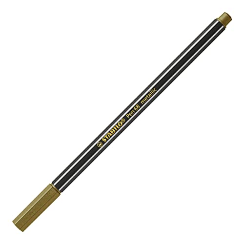 STABILO Rotulador metálico Pen 68 Metallic - 1 fieltro punta media - oro