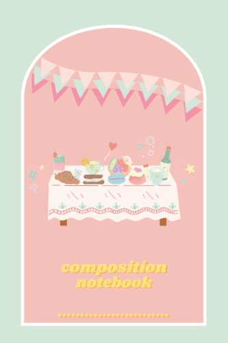 Composition Notebook Pastel (green and orangeg): gifts for every festival