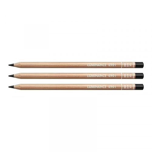 Caran d'Ache Lumice 6901.009 Colour Pencil Artist - Lápices de colores (3 unidades), color negro