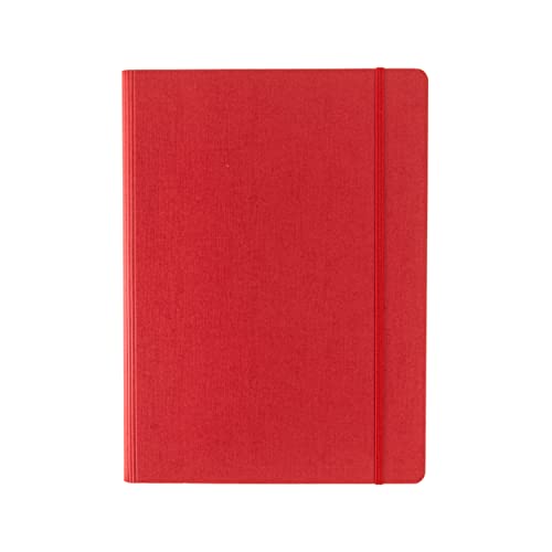 Fabriano Ecoqua Plus - Cuaderno oculto con espiral, 8.3 x 11.7 pulgadas, A4, con puntos, rojo