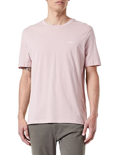 HUGO Dero222 T_Camiseta, Light/Pastel Pink687-Pintura para Pintar, S para Hombre