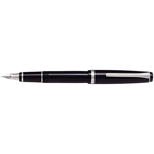 Pilot Pluma estilográfica Erabo eje de resina negro extrafino carácter suave (SEF) FE-18SR-BSEF (importación de Japón)