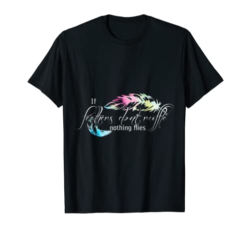 Pluma de pájaro pluma de acuarela diseño Camiseta