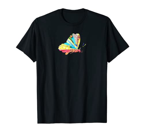 único guisante dulce mariposa collage arte insectos amantes Camiseta