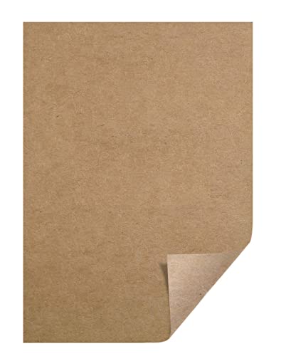 hojas de papel Kraft A4-300 g - 21 x 29,7 cm - Formato DIN EXACTO - Papel de artesanía y cartón natural Hojas de papel kraft de cartón Para la fabricación de cajas de cartón Regalos y etiquetas 50