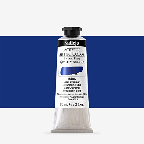 Vallejo Acrylic Artist Color 16406 Ultramarine Blue (60ml)