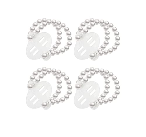 4 pulseras elásticas de perlas, ramillete, pulseras de boda, bricolaje, perlas para novia, dama de honor, decoración de mano, flores