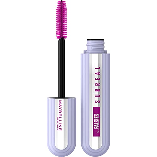 Maybelline New York The Falsies Surreal, Máscara de pestañas efecto extensiones, Longitud & Volumen, Duración 24H, Negro, 10 ml