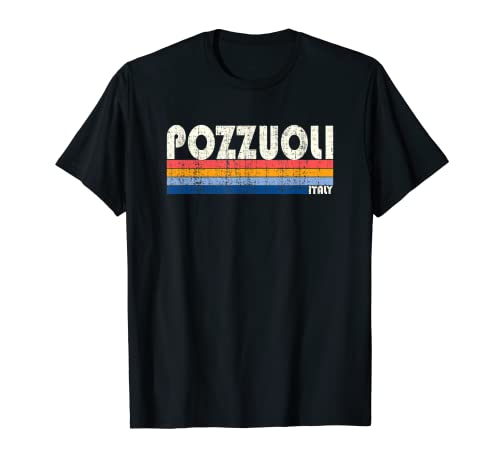Pozzuoli Retro Vintage 70s 80s Style Italia Camiseta