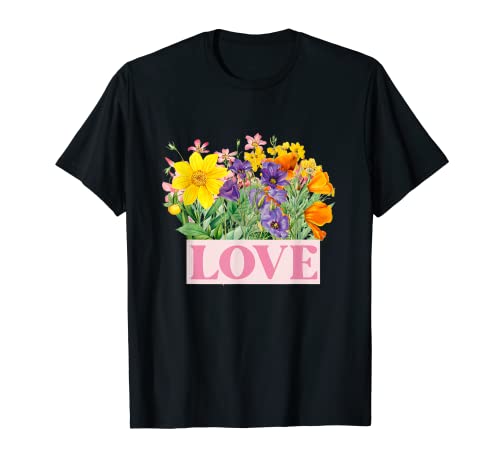 Collage del arte del ramo de flores Camiseta