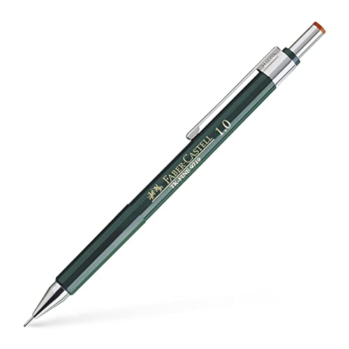 Faber Castell B-136900 - Portaminas TK-Fine con goma de borrar y 3 minas finas, graduación HB, trazo 0.9 mm, color negro