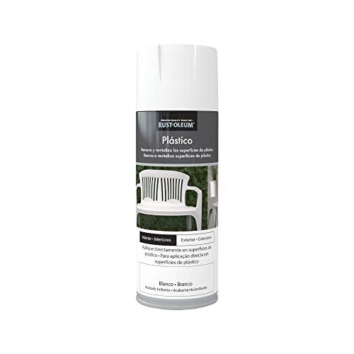 Rust-Oleum pintura Plástico en spray Brillante Blanco 400 ml