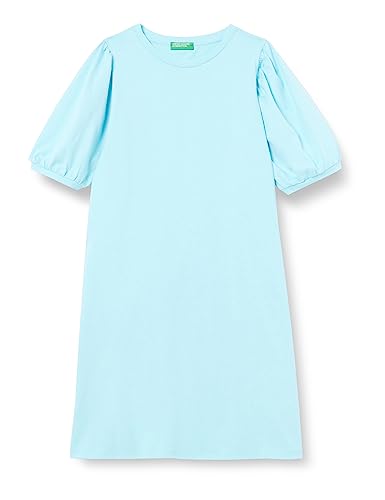 United Colors of Benetton Vestido 3bl0dv00n, Turquesa Claro 1y9, M para Mujer