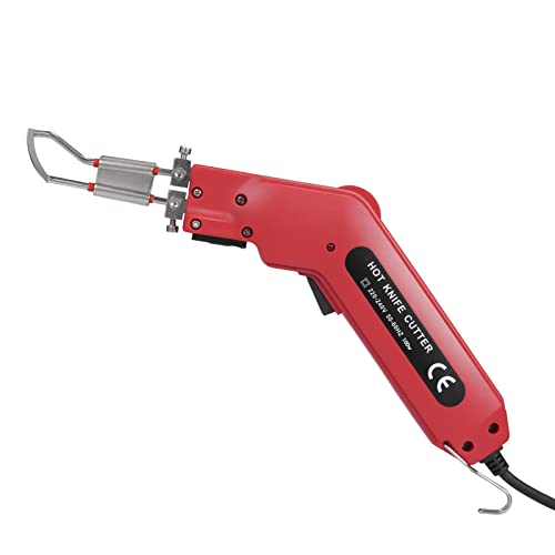 HUKOER Cuchillo Eléctrico Profesional Cortador de calefacción para Cortar la Cinta, Cuerda y Varias telas 100W / 220V