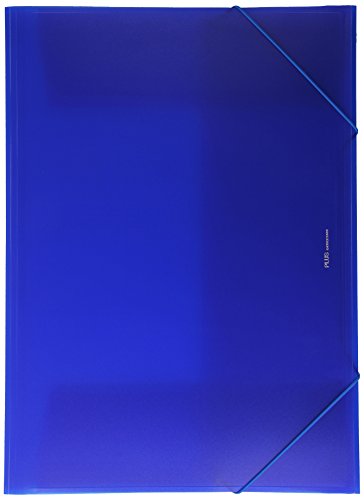 Plus Office B186-BL - Carpeta con solapas, A3, azul