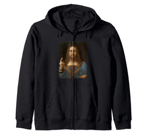 Salvador de Leonardo Da Vinci Mundi Sudadera con Capucha