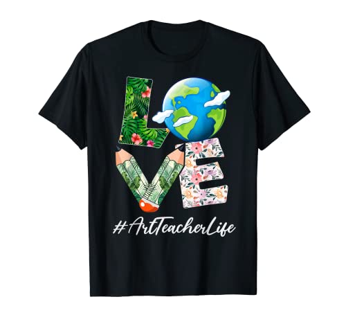 Profesor de Arte Amor Día Mundial de la Tierra Aniversario Salv Camiseta
