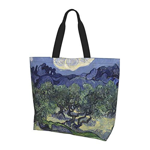 DENMER Two Bluebirds - Bolsa de almacenamiento estética para mujer, escuela, oficina, playa, almuerzo, viajes y compras, Pintura al óleo, Talla única