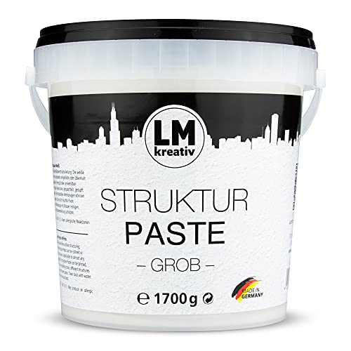 LM - Pasta estructurada gruesa (1,7 kg, en cubo), color blanco natural