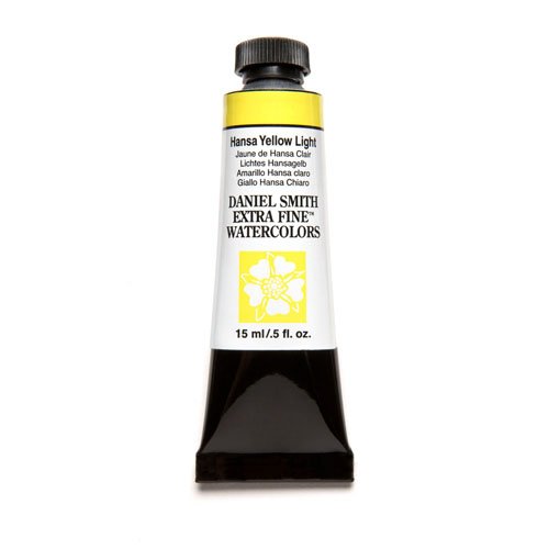 DANIEL SMITH Tubo de pintura de acuarela extrafina de 15 ml, luz amarilla Hansa