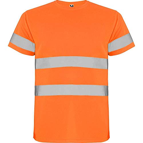 ROLY Camiseta Alta Visibilidad Delta 9310 Naranja FLÚOR 223 XL