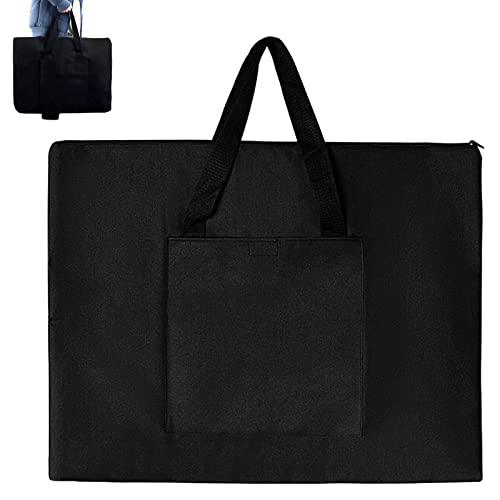 INHEMIBolsa para Láminas de Dibujo A2 Bolsa de Tablero de Pintura Bolsa de Tablero Dedibujo Impermeable Funda de Transporte de Artista -25.8x21.1in,Negro