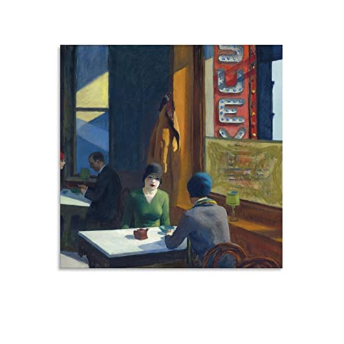 Póster de pintores realistas estadounidenses Edward Hopper Offal, obras de arte geniales para pared, impresiones en lienzo de 50 x 50 cm