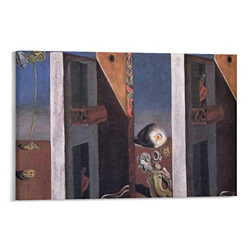 Póster decorativo para pared, diseño de The Two Balconies de Salvador Dali, diseño moderno y decorativo para el hogar, obras de arte, pósteres de 30 x 45 cm