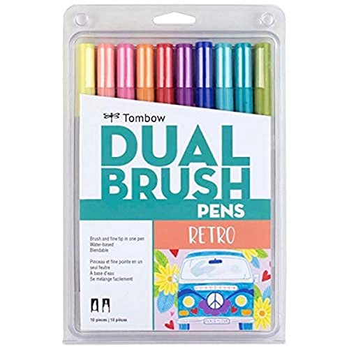 Tombow Dual Brush Pens 10/Pkg-Retro