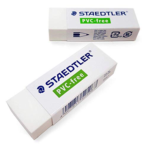 STAEDTLER 2X Goma Borrar - PVC/Libre de Látex - Máxima Calidad - 525 B20