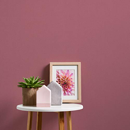 #patterned.wallpaper - Papel pintado elegante en color pastel, color salmón rosa