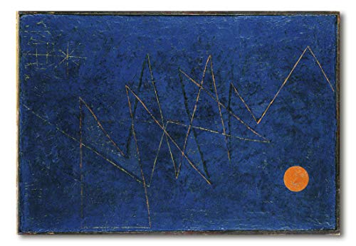 Cuadro Decoratt: Rayo multicolor - Paul Klee 108x75cm. Cuadro de impresión directa.
