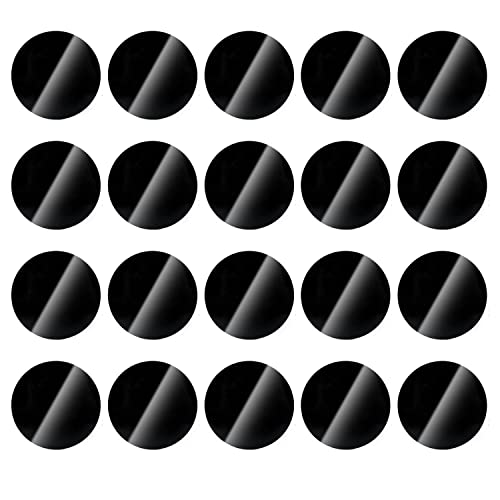 DARENYI 20 Piezas Hojas de Acrílico Negro 3cm Placa de Plástico Acrílica Negra Placa de Plexiglás para Cuadro Pintura diy Manualidades