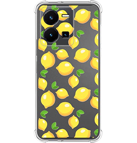 Tumundosmartphone Funda Silicona Antigolpes para Vivo Y35 diseño Limones Dibujos