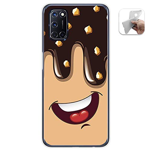 Tumundosmartphone Funda Gel TPU para OPPO A52 / A72 diseño Helado Chocolate Dibujos