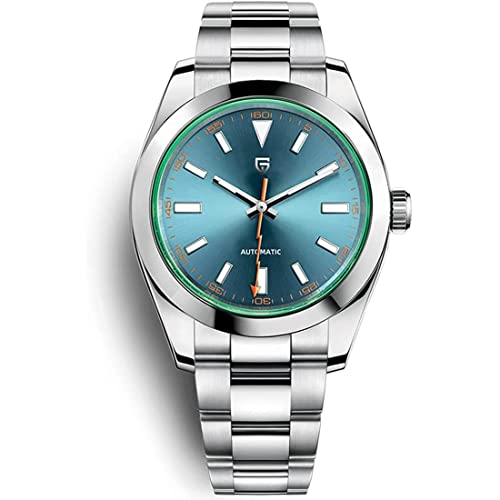 Pagani Design 2022 Reloj Mecánico para Hombre Reloj Automático de Lujo para Hombre Reloj de Hombre con Revestimiento de Cristal de Zafiro Impermeable… (Azul PO-1733)