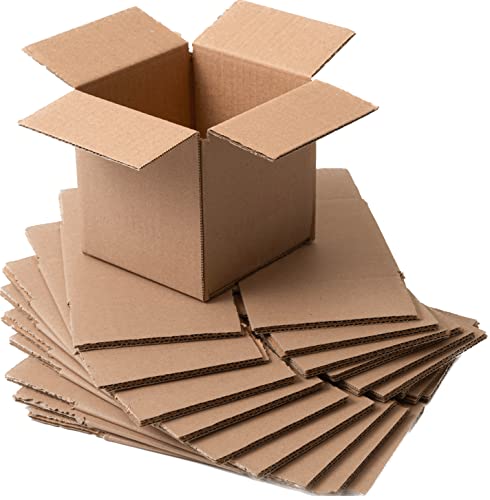 IPEA Cajas de Cartón Pequeñas 12 x 12 x 12 cm para Envíos, Comercio Electrónico, Regalos - 10 Piezas - Made in Italy - Cajas Cuadradas Multiusos para Embalar Objetos, Eventos, Fiestas - Caja