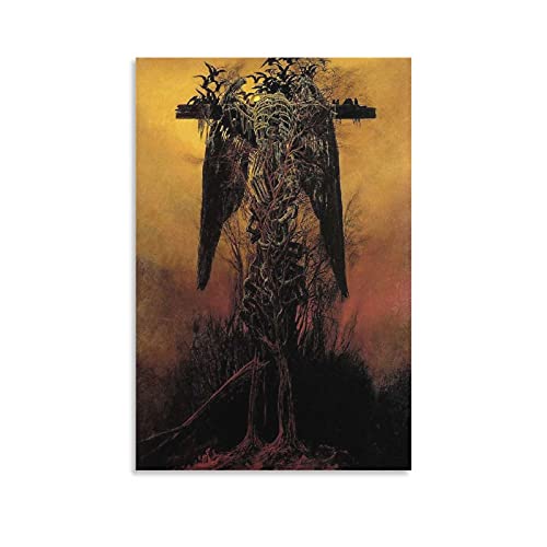 SHUUG Zdzislaw Beksinski El retorno del infierno - Lienzo decorativo para pared y póster de 30 x 45 cm