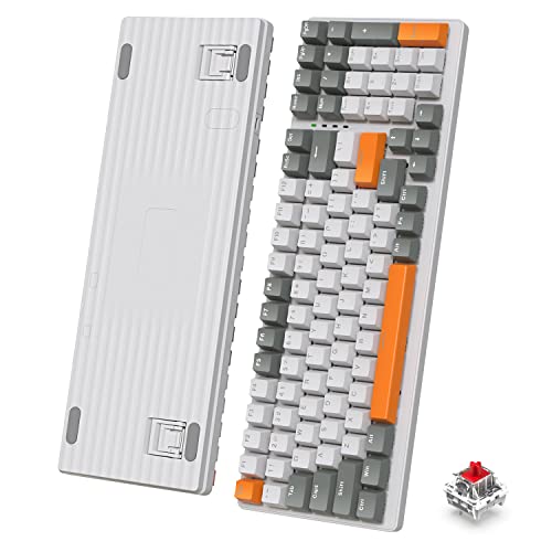 K3 Teclado Mecánico Gaming con LED Iluminación Mini ultra-compacto 98 Teclas Cableado Tipo C USB Pro Kontrol Freek NKRO Resistente al agua óptico Interruptor rojo para PC Gaming Typist QWERTY