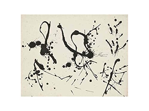Sin título.4 -Jackson Pollock Póster Cuadro Arte de Pared Decoración Hogar Sala de Estar Decoración Lienzo Impresión Pintura Póster Reproducción Print (20x25cm (7.8x9.8in）, Sin Marco)