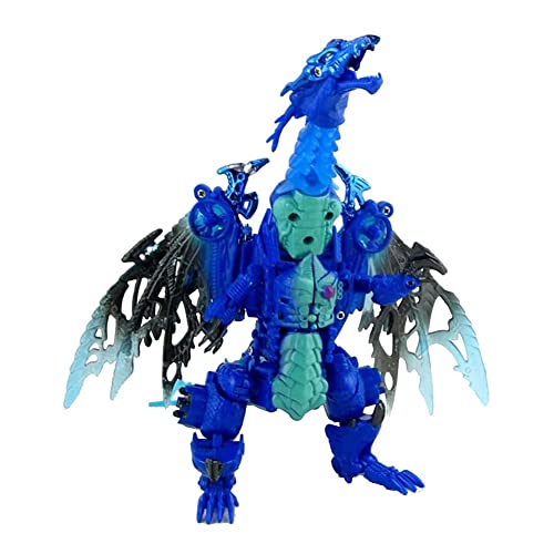 HQSGdmn Juguetes transformadores, KO Version Beast Wars Action Caracter Blue Ice Dragon Automatic Robot Modelo De Juguete Modelo De Altura De Unos 14 Cm En Más De 8 Años