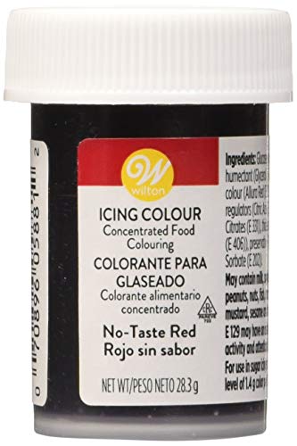 Wilton Colorante Alimenticio para Glaseado en Pasta, 28.3g, Color Rojo sin Sabor, 04-0-0048