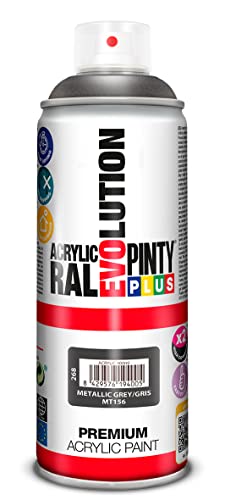 Pinty Plus Evolution, Esmalte acrílico, Gris (Metallic Grey), 400 ml