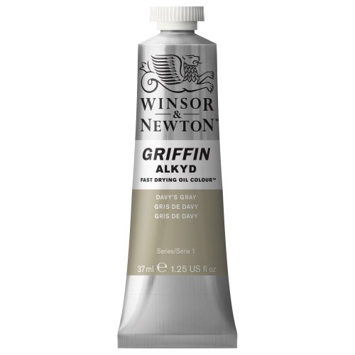 Winsor & Newton Griffin Alkyd - Tubo óleo de secado rápido, 37 ml, Gris de Davy